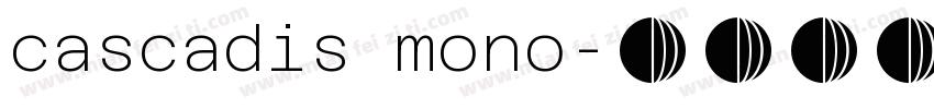cascadis mono字体转换